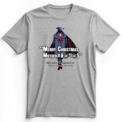 Merry Christmas Mother #%@#$!@ Premium Tee Athletic Heather / S