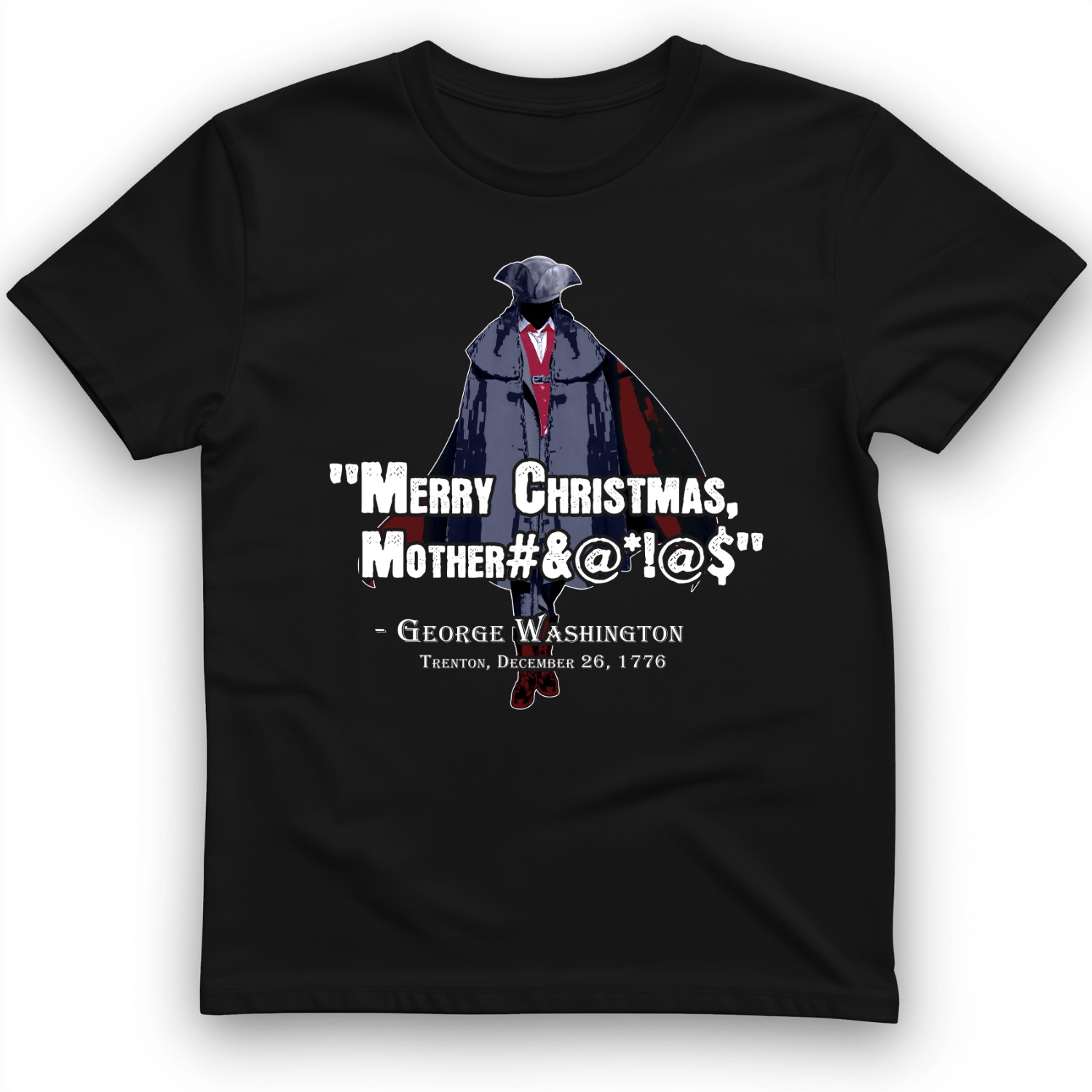 Merry Christmas Mother #%@#$!@ T-Shirt Black / S