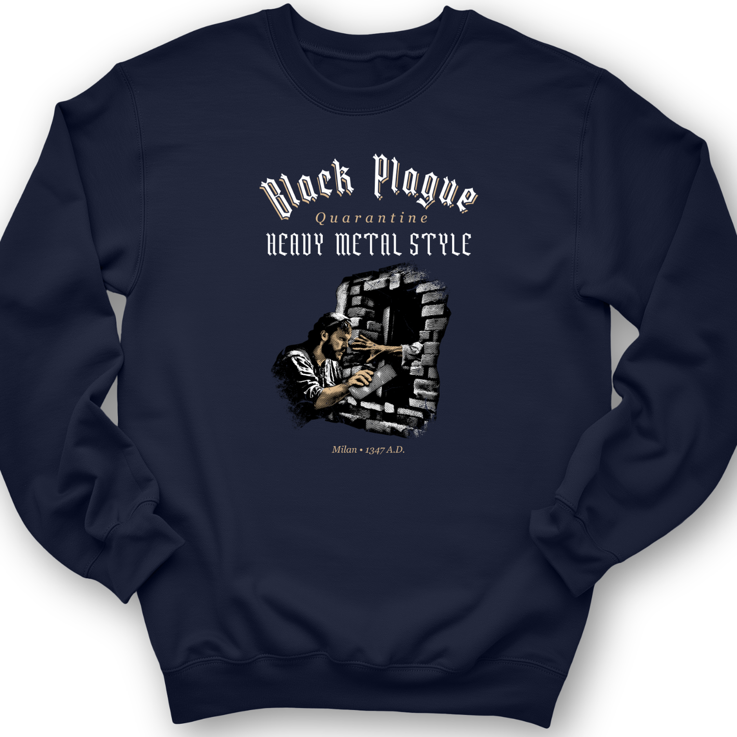 Milan Quarantine Crewneck Navy / S