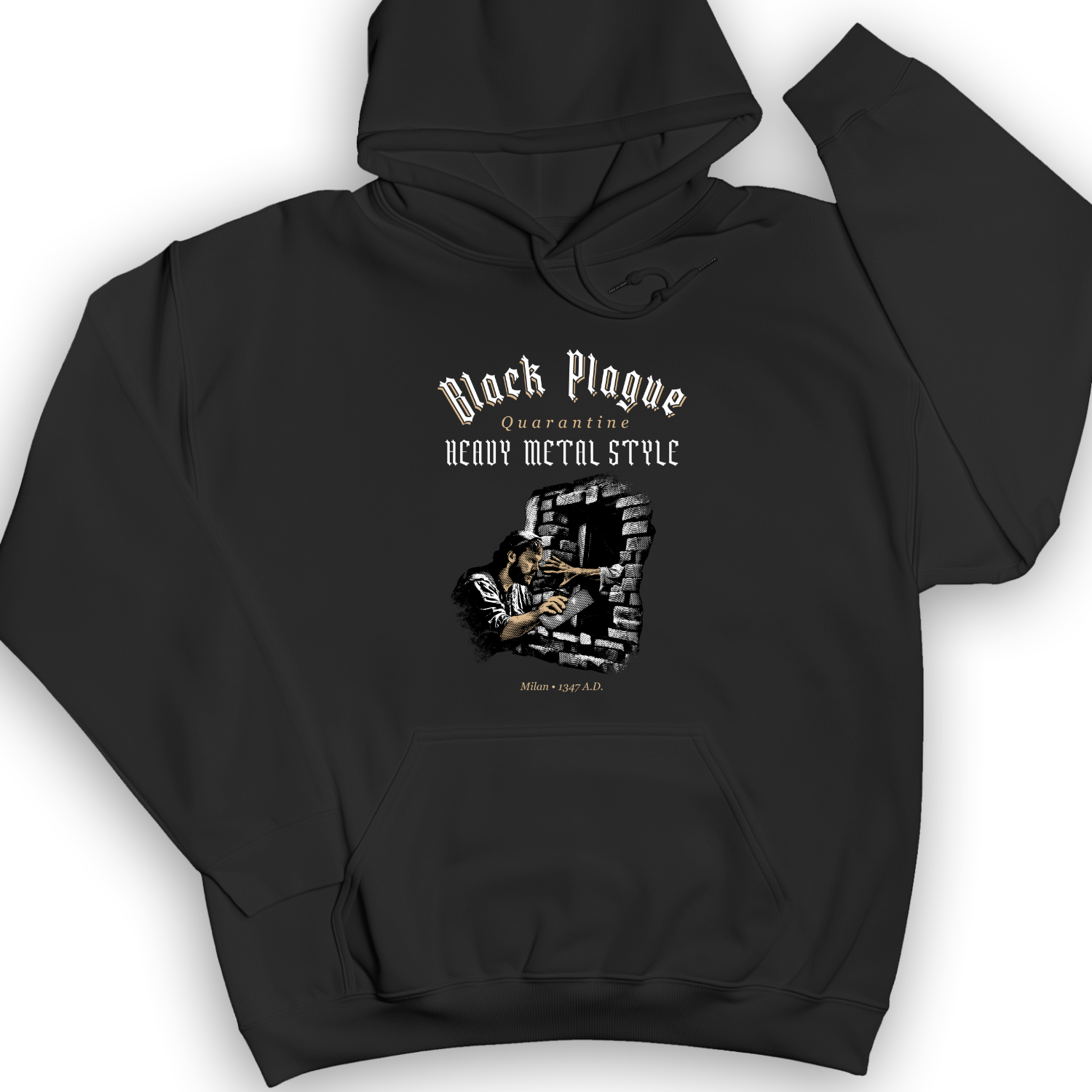 Milan Quarantine Hoodie Black / S