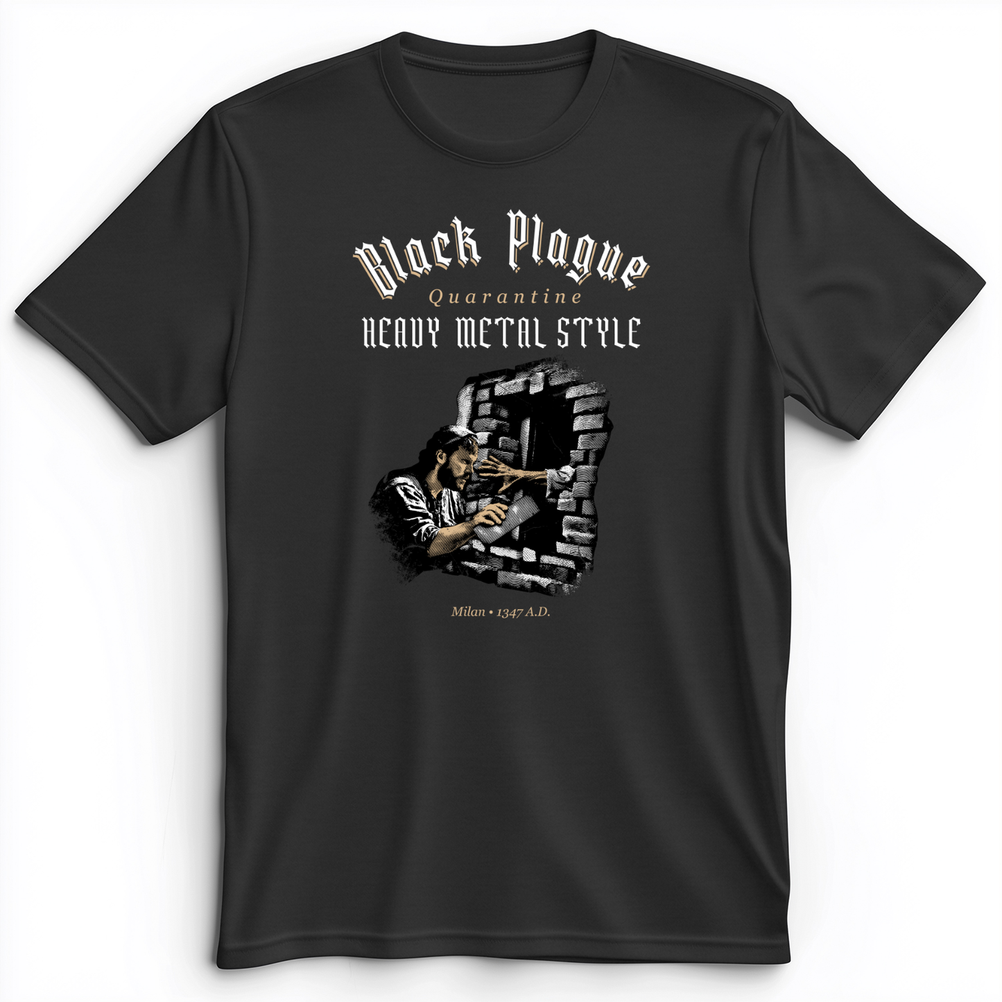 Milan Quarantine Premium Tee Dark Grey Heather / S