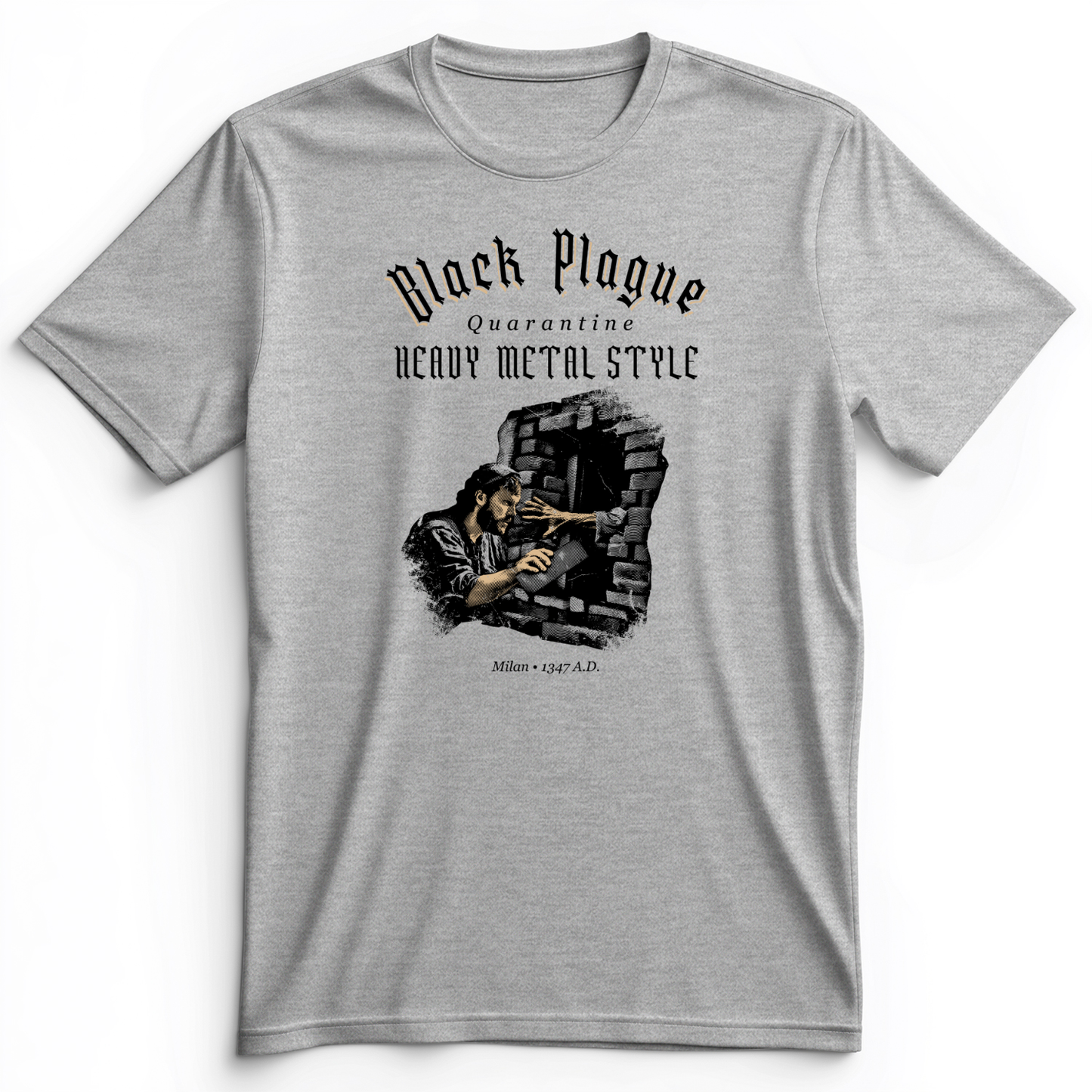 Milan Quarantine Premium Tee Athletic Heather / S