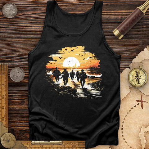 Military Vector Illustration Tank Black / XS