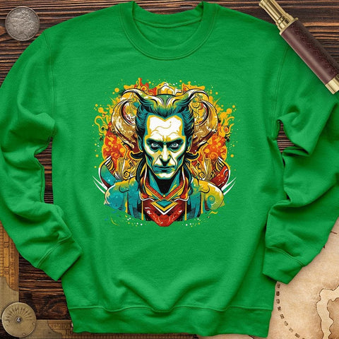 Mischievous Loki Crewneck Irish Green / S