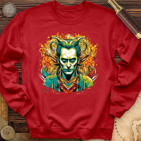 Mischievous Loki Crewneck Red / S