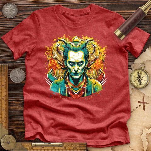 Mischievous Loki High Quality Tee Heather Red / S