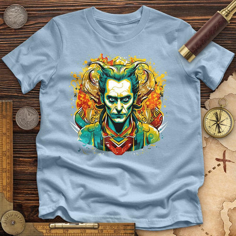 Mischievous Loki High Quality Tee Light Blue / S