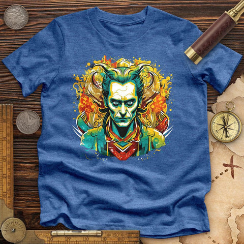 Mischievous Loki High Quality Tee Heather True Royal / S