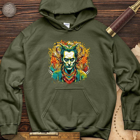 Mischievous Loki Hoodie Military Green / S