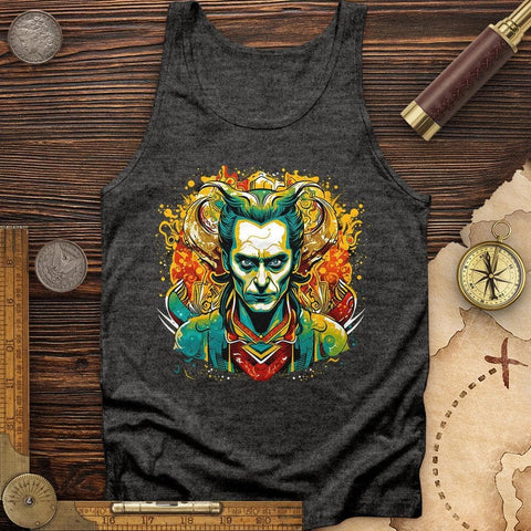 Mischievous Loki Tank Charcoal Black TriBlend / XS