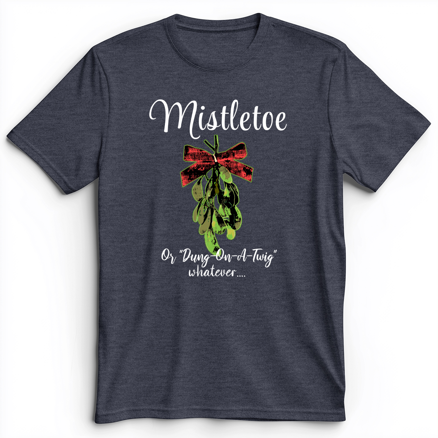Mistletoe Premium Tee Heather Navy / S