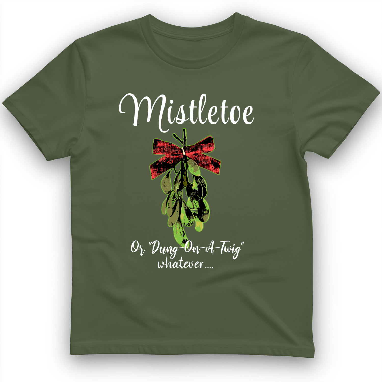 Mistletoe T-Shirt Military Green / S