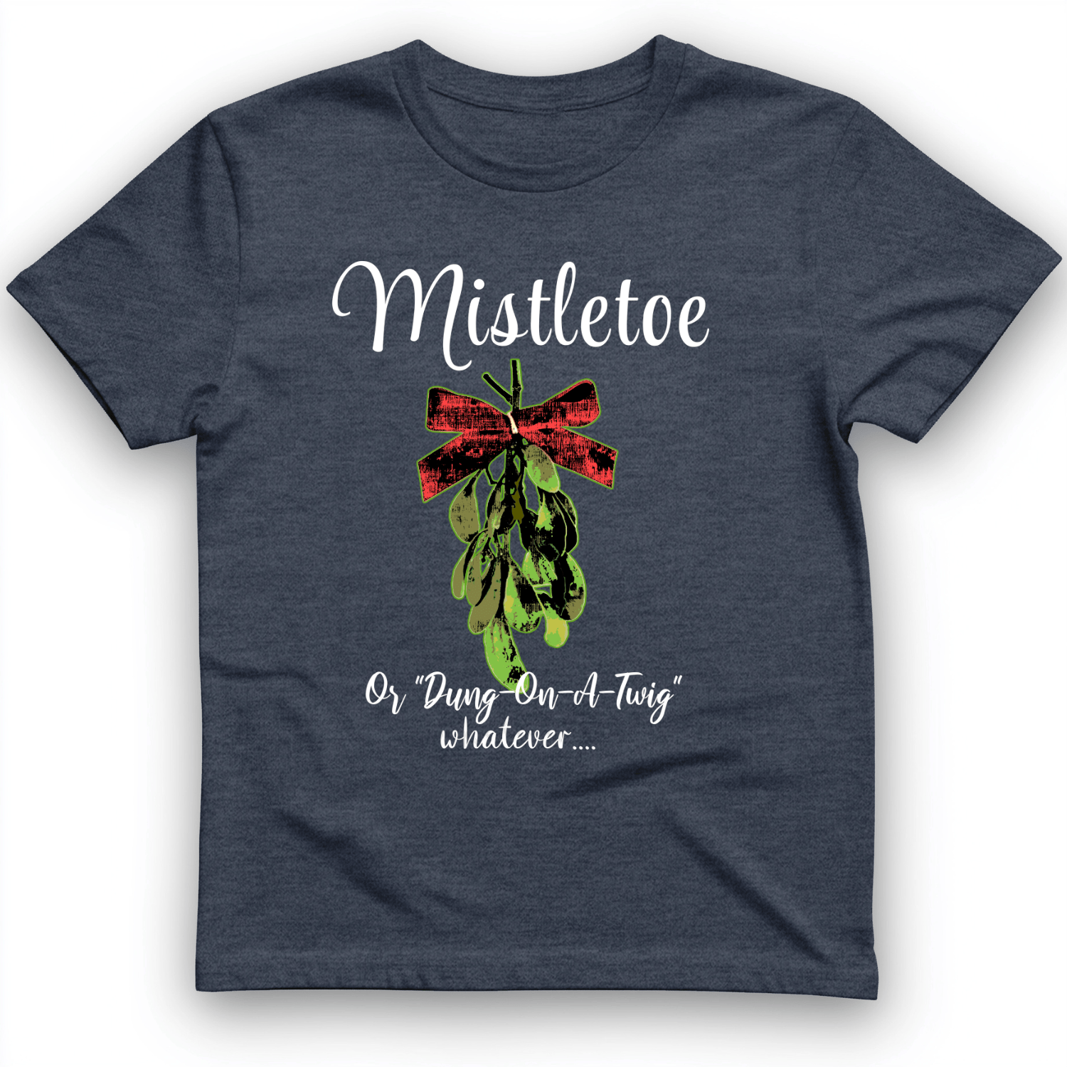 Mistletoe T-Shirt Heather Navy / S