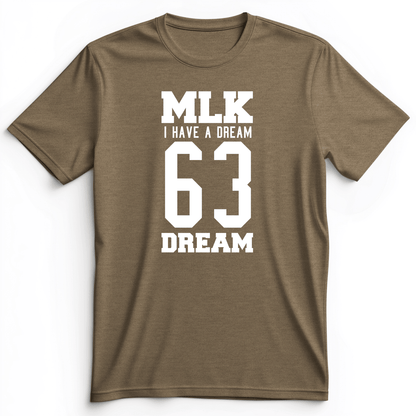 MLK 63 Premium Tee Heather Olive / S