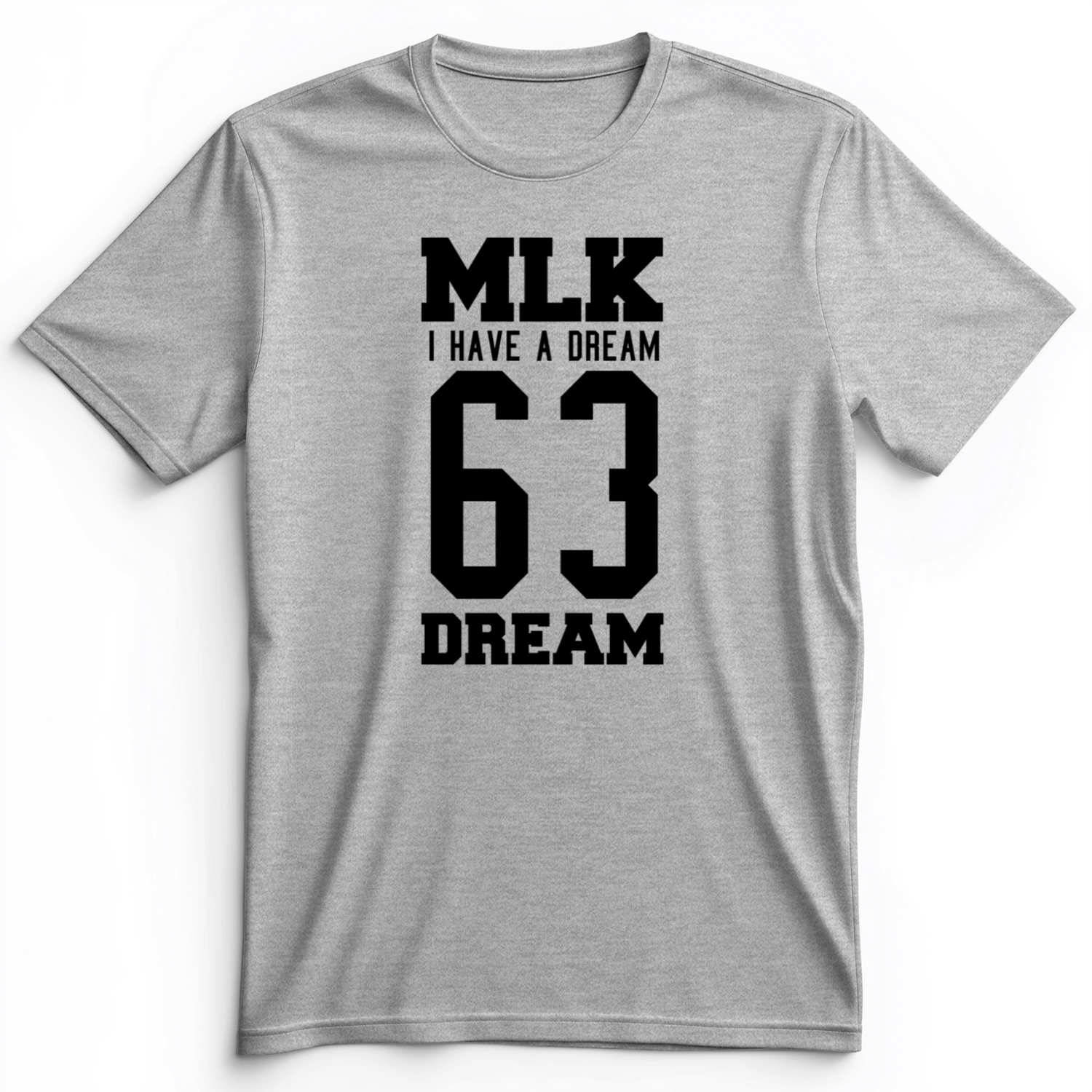 MLK 63 Premium Tee Athletic Heather / S