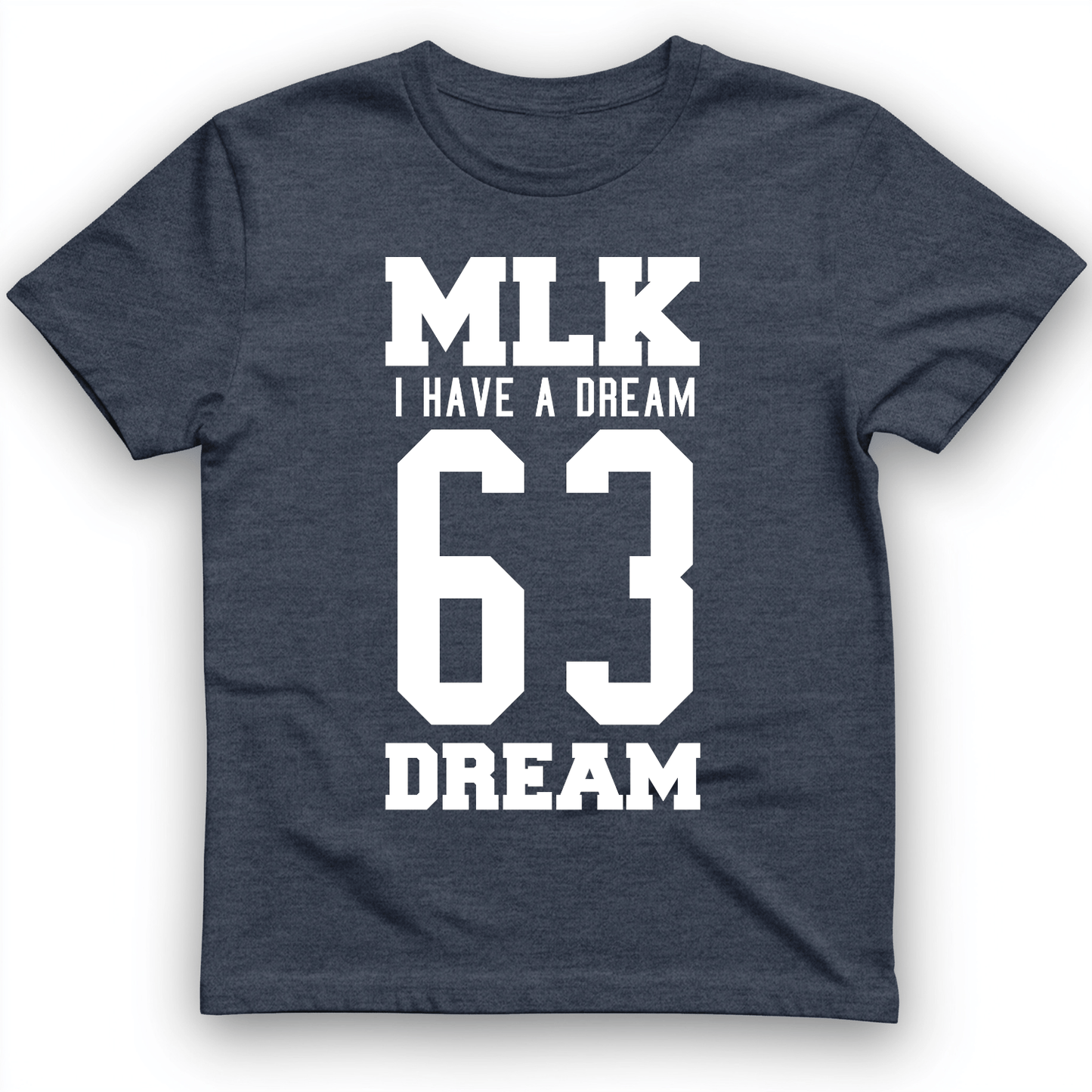 MLK 63 T-Shirt Heather Navy / S
