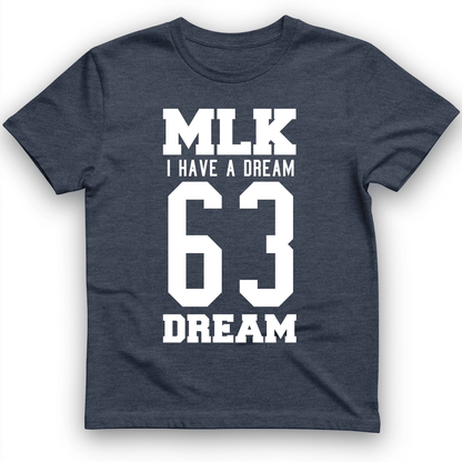 MLK 63 T-Shirt Heather Navy / S