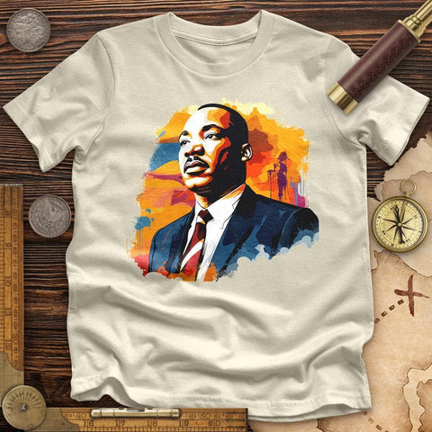 MLK Watercolor High Quality Tee Natural / S