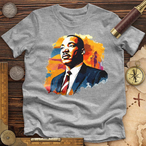 MLK Watercolor High Quality Tee Athletic Heather / S