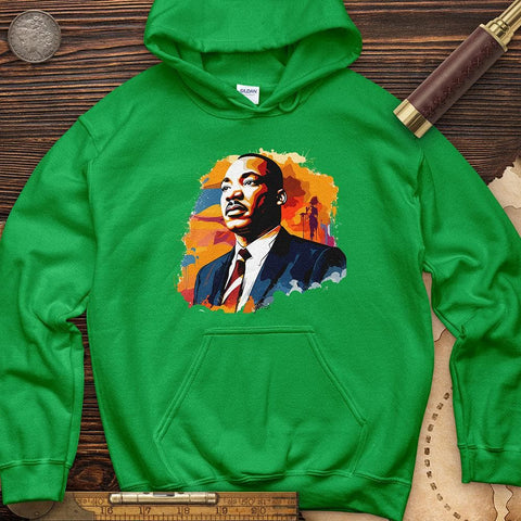 MLK Watercolor Hoodie Irish Green / S