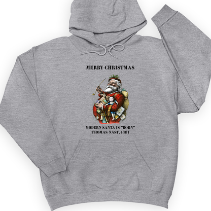 Modern Santa Claus Hoodie Sport Grey / S