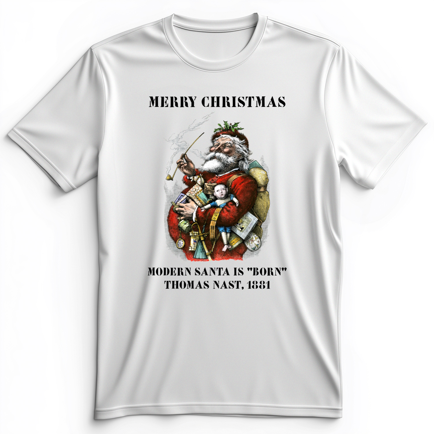 Modern Santa Claus Premium Tee White / S