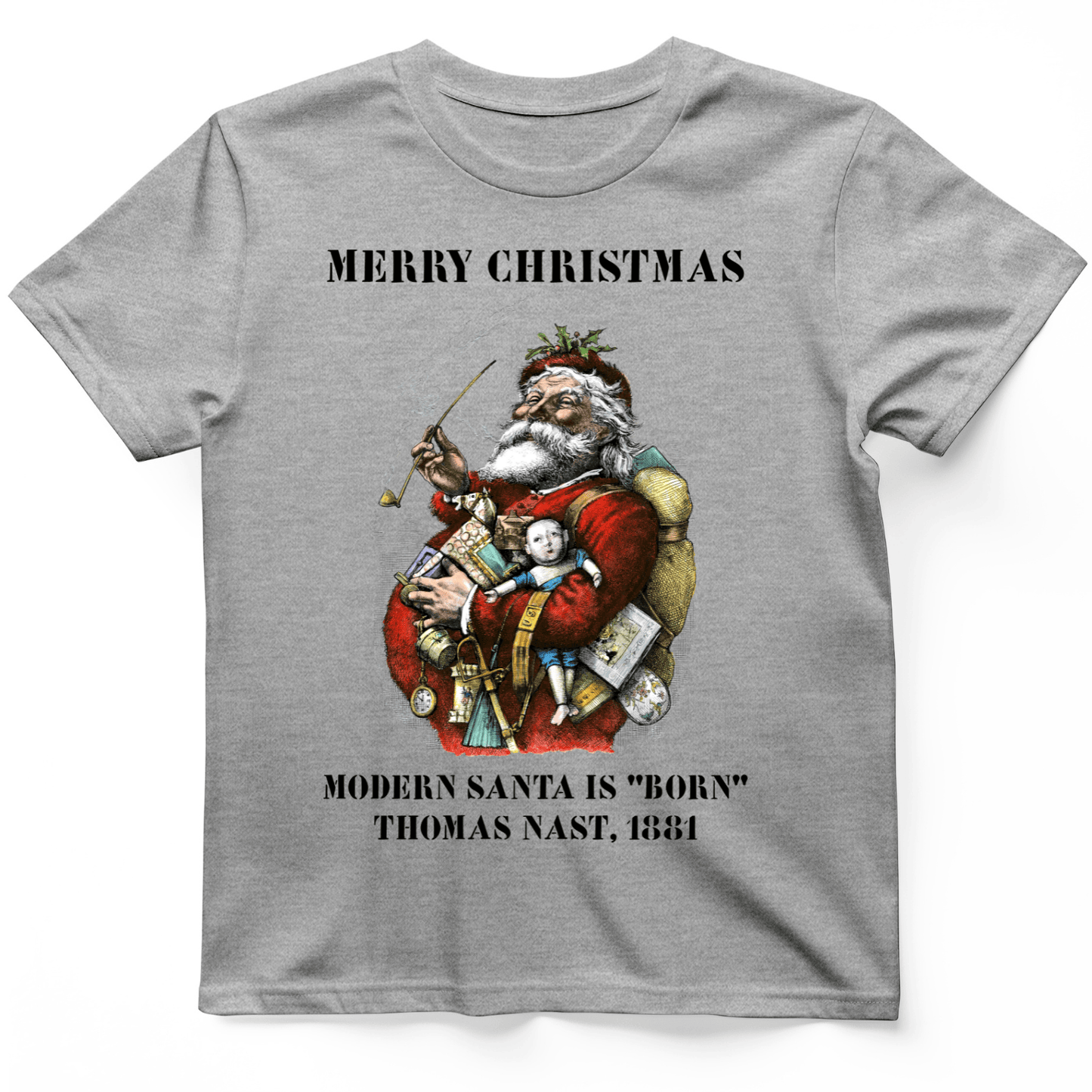 Modern Santa Claus T-Shirt Sport Grey / S