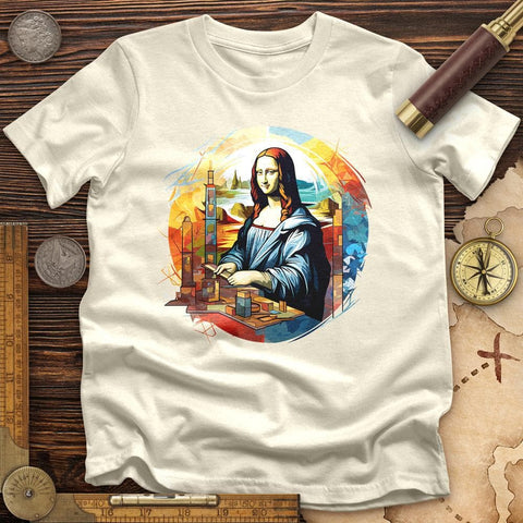 Mona Lisa Art High Quality Tee Natural / S