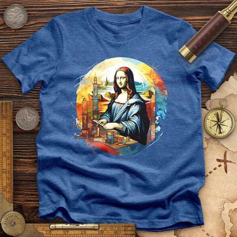 Mona Lisa Art High Quality Tee Heather True Royal / S