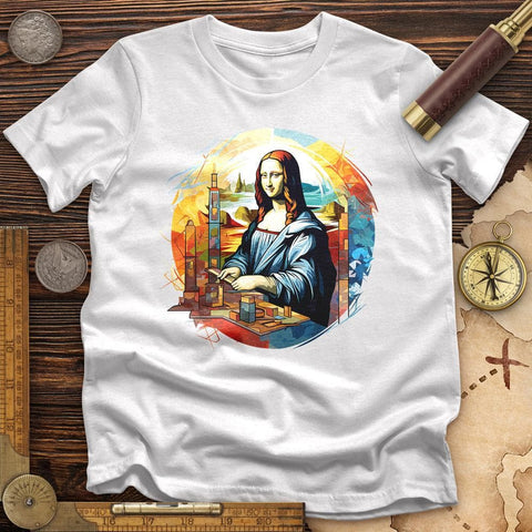 Mona Lisa Art High Quality Tee White / S