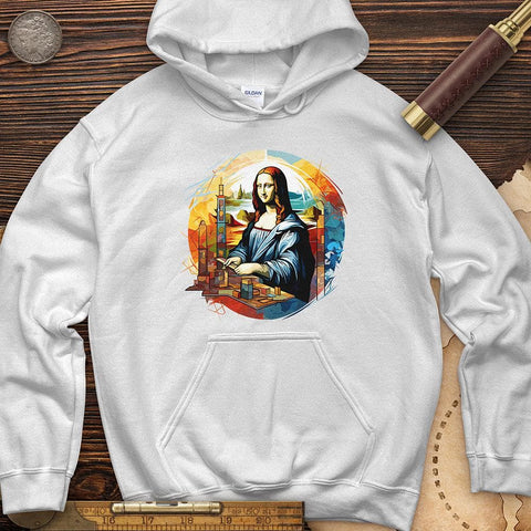 Mona Lisa Art Hoodie White / S