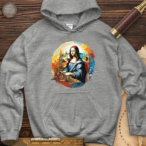 Mona Lisa Art Hoodie Sport Grey / S