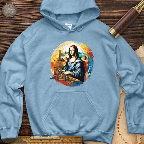 Mona Lisa Art Hoodie Light Blue / S