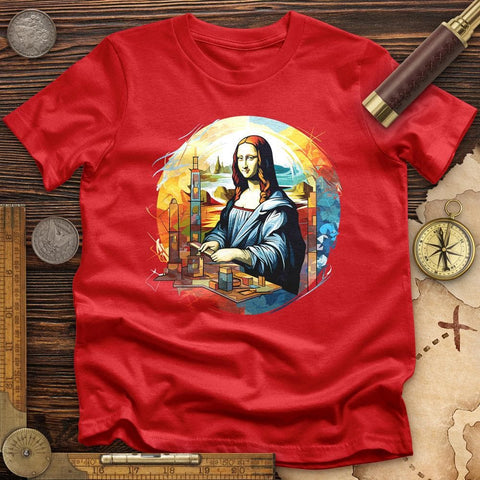 Mona Lisa Art T-Shirt Red / S