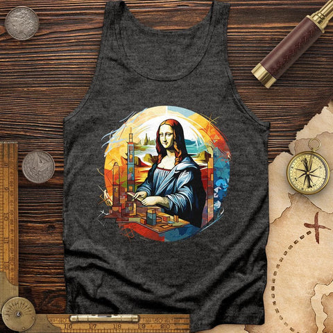 Mona Lisa Art Tank Charcoal Black TriBlend / XS