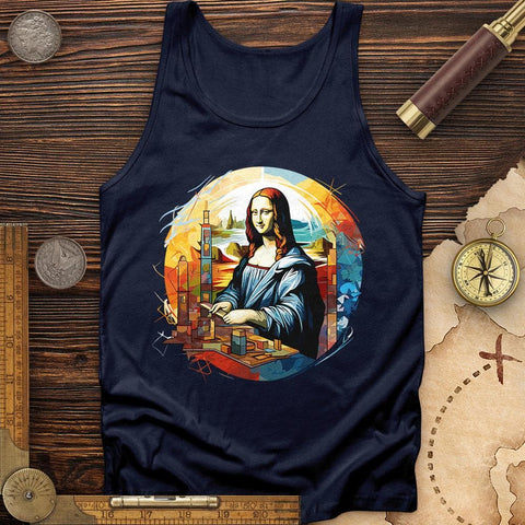 Mona Lisa Art Tank Navy / XS