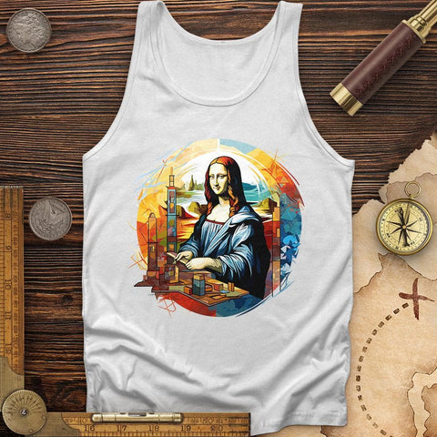 Mona Lisa Art Tank White / XS