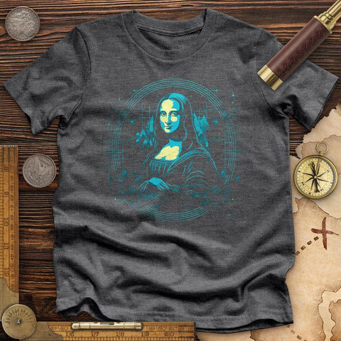 Mona Lisa Colored Premium Quality Tee Dark Grey Heather / S