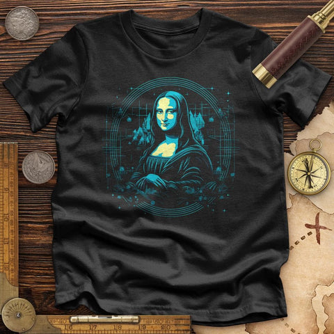 Mona Lisa Colored Premium Quality Tee Black / S