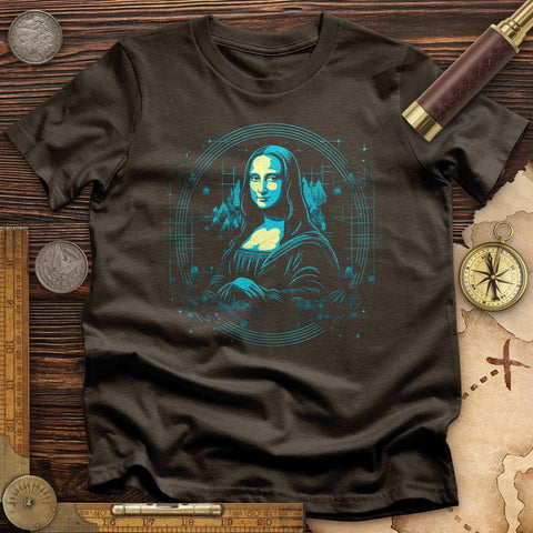 Mona Lisa Colored T-Shirt Dark Chocolate / S
