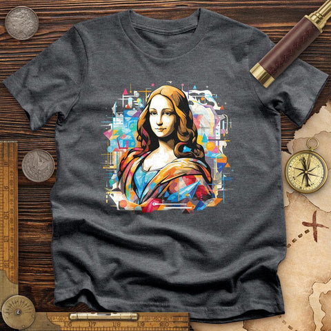 Mona Lisa Pastel High Quality Tee Dark Grey Heather / S