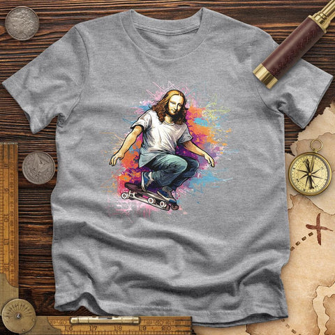 Mona Lisa Skateboard High Quality Tee