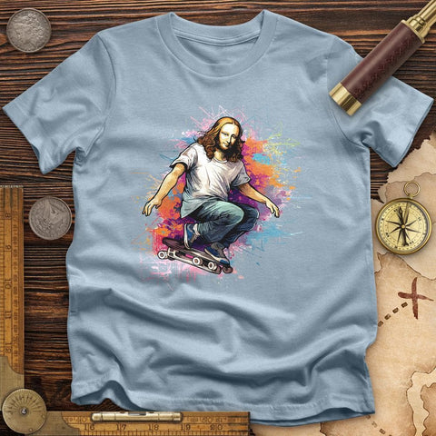 Mona Lisa Skateboard High Quality Tee