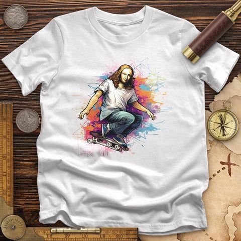 Mona Lisa Skateboard High Quality Tee