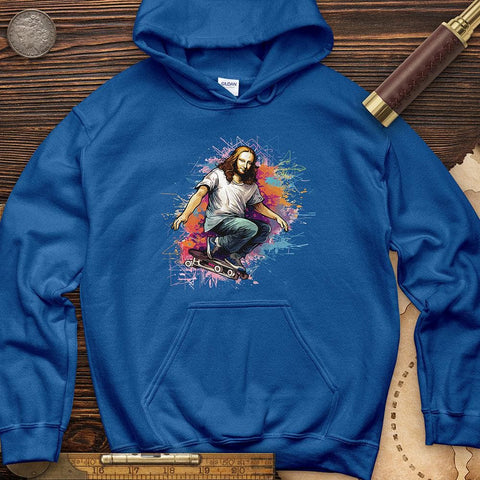 Mona Lisa Skateboard Hoodie Royal / S