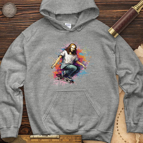 Mona Lisa Skateboard Hoodie Sport Grey / S