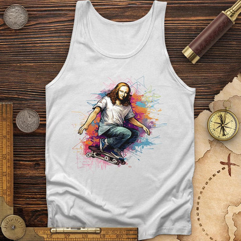 Mona Lisa Skateboard Tank White / XS