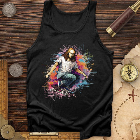 Mona Lisa Skateboard Tank Black / XS