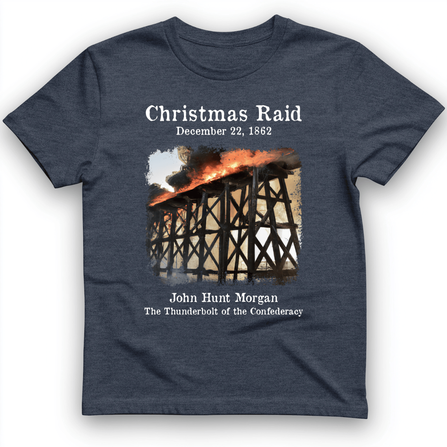 Morgan Xmas Raid T-Shirt Heather Navy / S