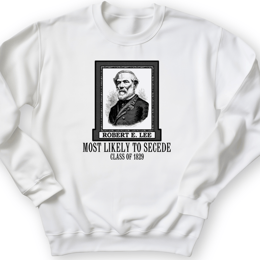 Most Likely to Secede Crewneck White / S